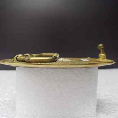 [Belt Buckle] Bill McColman, Black Gold Bronze - Side: View from the side.