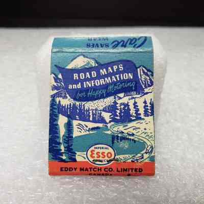 [Matchbook] Esso Oil and Imperial Oil, 20-strike, Blue Red