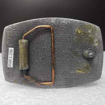 [Belt Buckle] Brooks Field Service, Antique-Silver - Back: View of the back.