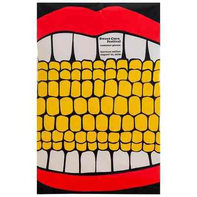 Sweet Corn, Summer Picnic Poster