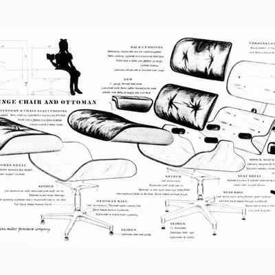 Exploding Eames Lounge Chair