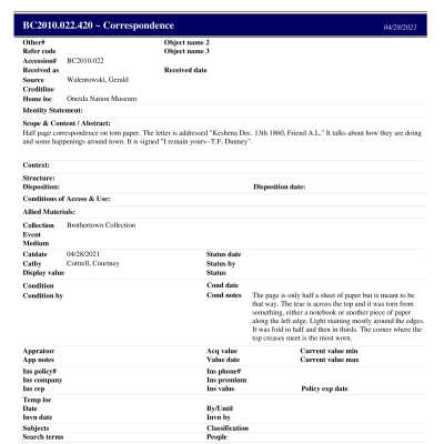 BC2010.022.420 PP: Past Perfect Summary from 2021