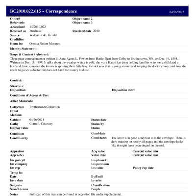 BC2010.022.615 PP: Past Perfect Summary from 2021