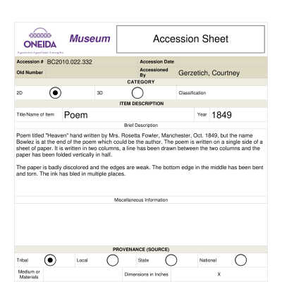 BC.2010.022.332 Accession