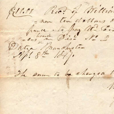 William M. Dick to Mrs. E. Fowler for School Teachers
