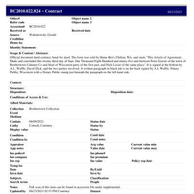 BC2010.022.824 PP: Past Perfect Summary from 2021