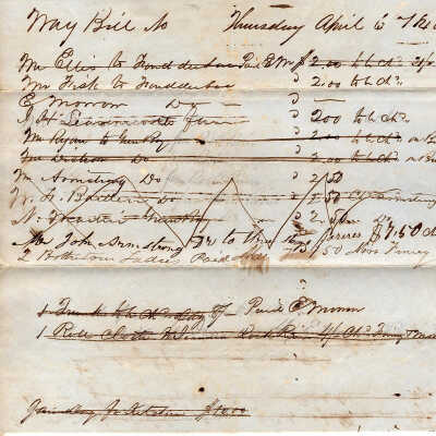 Way Bill April 6, 1848
