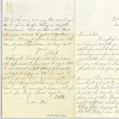 Correspondence to Ed from Leesh -- Nov 1875
