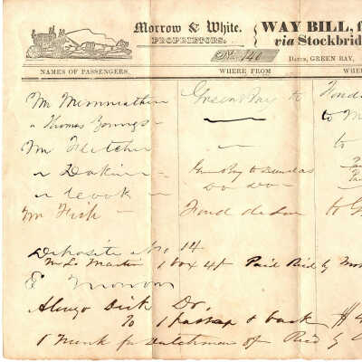 Way Bill Nov 11, 1847