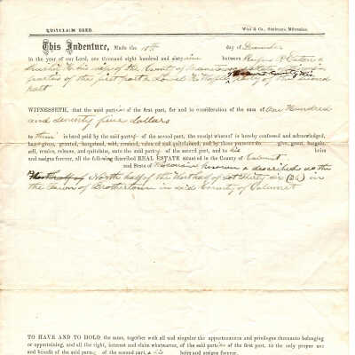 R. P. Eaton to L. H. Waffle -- Dec 1869