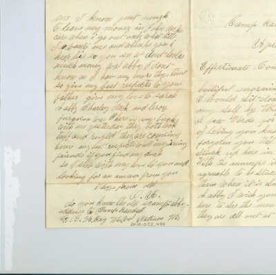 Correspondence from O. H. -- Apr 1864