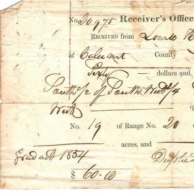 Land Office to Lowell H. Waffle