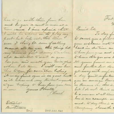 Correspondence to E. M. Dick from Leesh -- Mar 1875
