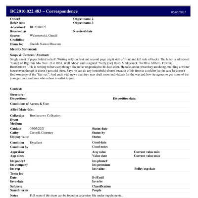 BC2010.022.483 PP: Past Perfect Summary from 2021