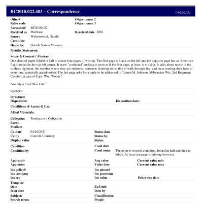 BC2010.022.403 PP: Past Perfect Summary from 2021