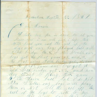 Correspondence to E. M. Dick from W. C. Dick -- Sep 1867