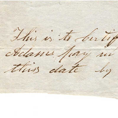 Edward Adams to Oramus [sic] (Orsamus) Fowler