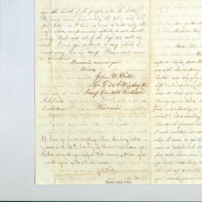 Correspondence to Miss Abba Fowler from John W. Dick -- Mar 1864