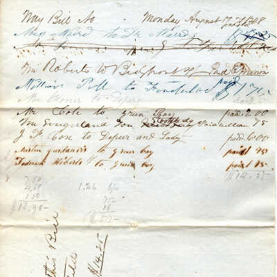 Way Bill Aug 7 1848