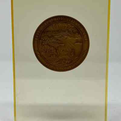 Plaque with Alaska Coin