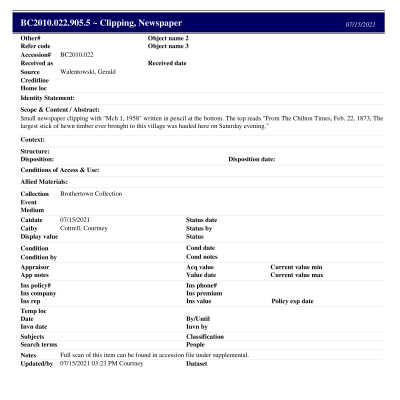 BC2010.022.905.5 PP: Past Perfect Summary from 2021