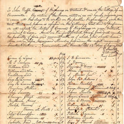 To John Waffle 1841