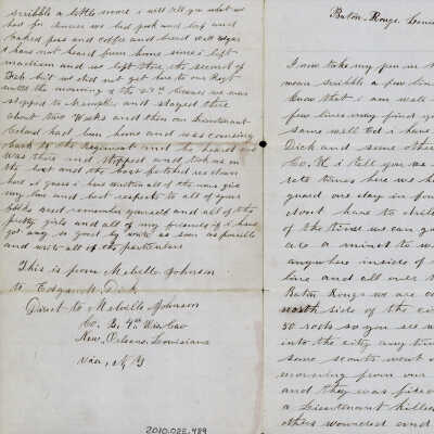 Correspondence to Edgar M. Dick from Melville Johnson -- Mar 1864