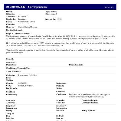 BC2010.022.642 PP: Past Perfect Summary from 2021