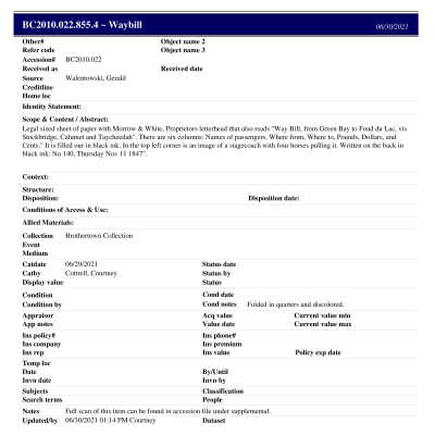 BC2010.022.855.4 PP: Past Perfect Summary from 2021