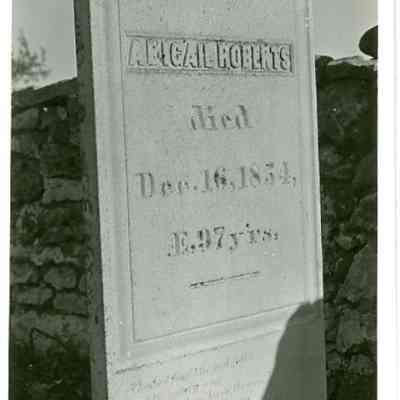 Abigail Roberts Headstone