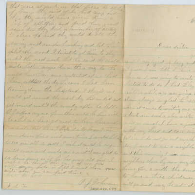 Correspondence to Mrs. Agnes L. Fowler from Jane -- Dec 1891