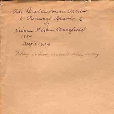 The Brothertowns Arrive Envelope
