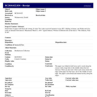 BC2010.022.834 PP: Past Perfect Summary from 2021