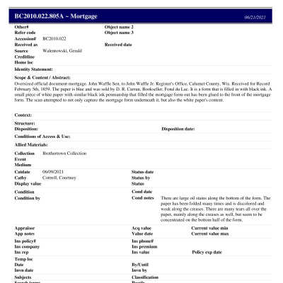 BC2010.022.805A PP: Past Perfect Summary from 2021