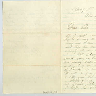Correspondence to Edgar M. Dick from Oscar Johnson -- Oct 1864