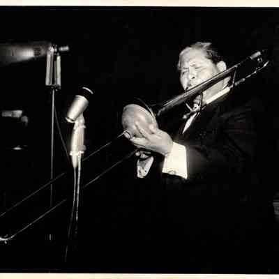 Man playing trombone