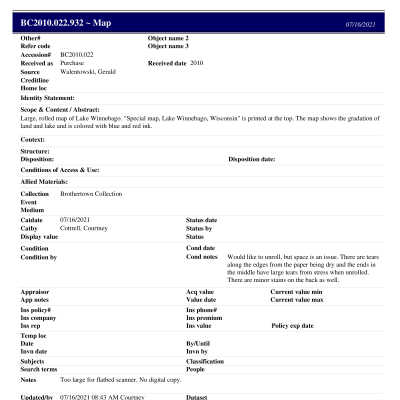 BC2010.022.932 PP: Past Perfect Summary from 2021