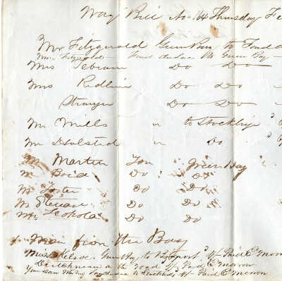 Way Bill Feb 3, 1848