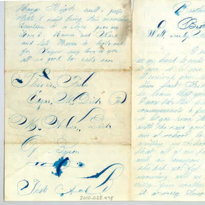 Correspondence to Mrs. Asa Dick from Edgar M. Dick -- Jun 1863