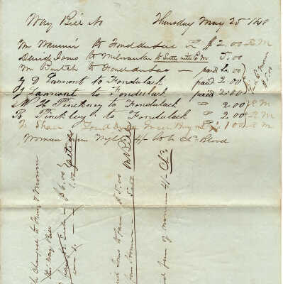 Way Bill May 25, 1848