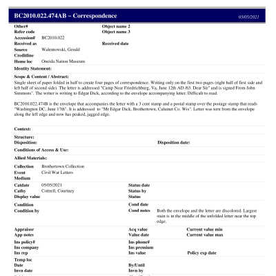 BC2010.022.474AB PP: Past Perfect Summary from 2021