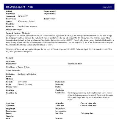 BC2010.022.670 PP: Past Perfect Summary from 2021