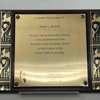 Robert "Bob" Bennett Plaque