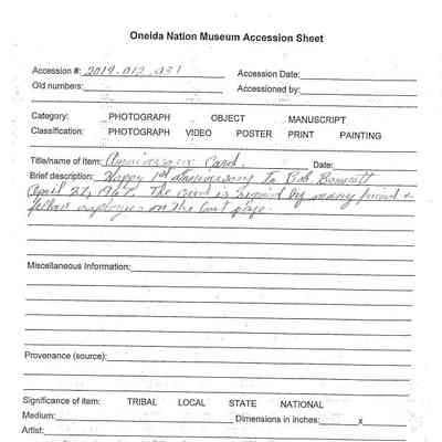 Happy 1st Anniversary card