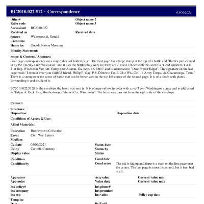 BC2010.022.512AB PP: Past Perfect Summary from 2021