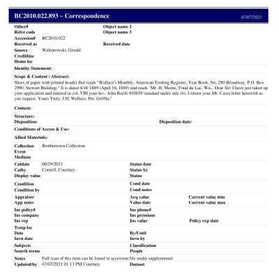 BC2010.022.893 PP: Past Perfect Summary from 2021