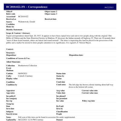 BC2010.022.351 PP: Past Perfect Summary from 2021