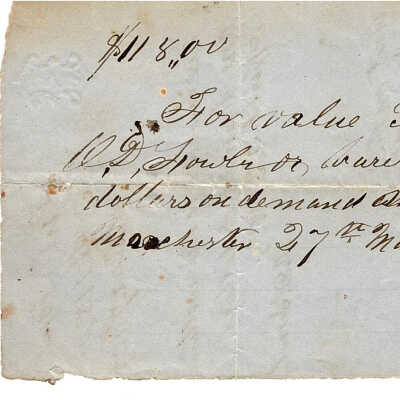 Orvin Fowler to O. D. Fowler 1855