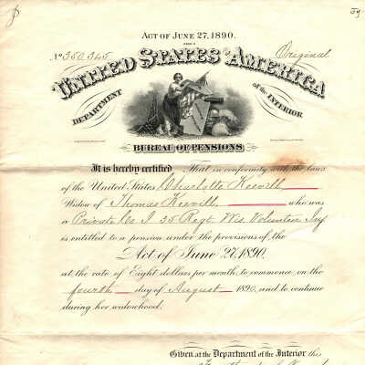 Certificate for Thomas Keevill