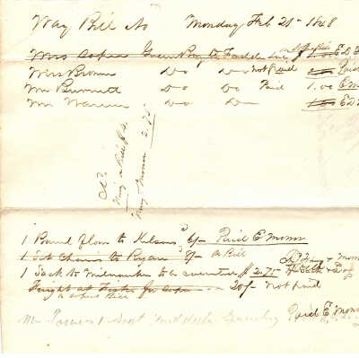 Way Bill Feb 21, 1848